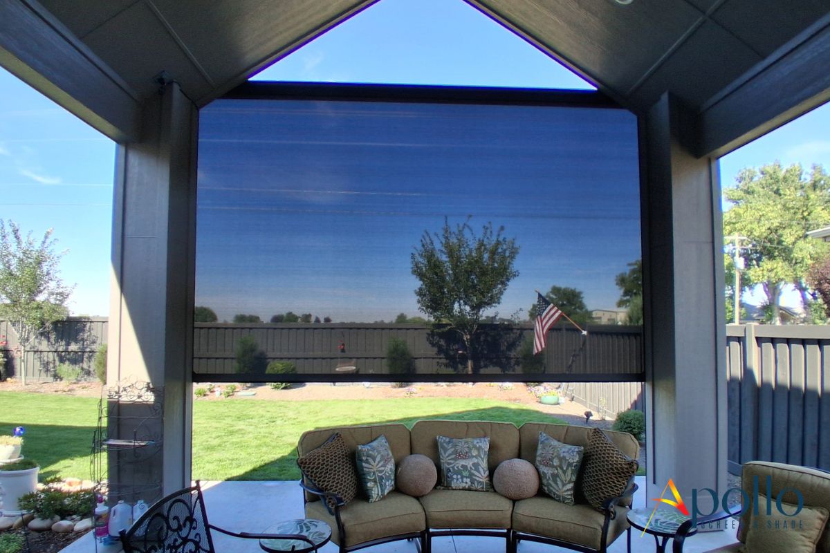 Apollo Motorized Privacy Shades Inside View.